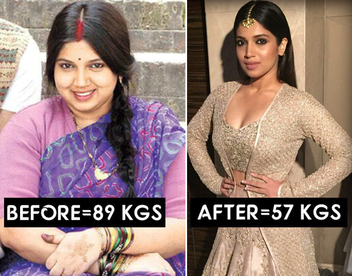 how did bhumi pednekar loose her weight